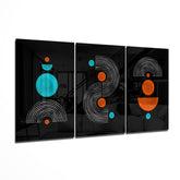 3 Shapes Mega Glass Wall Art.